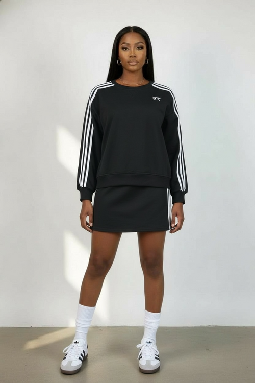 Ailee stripped skirt set