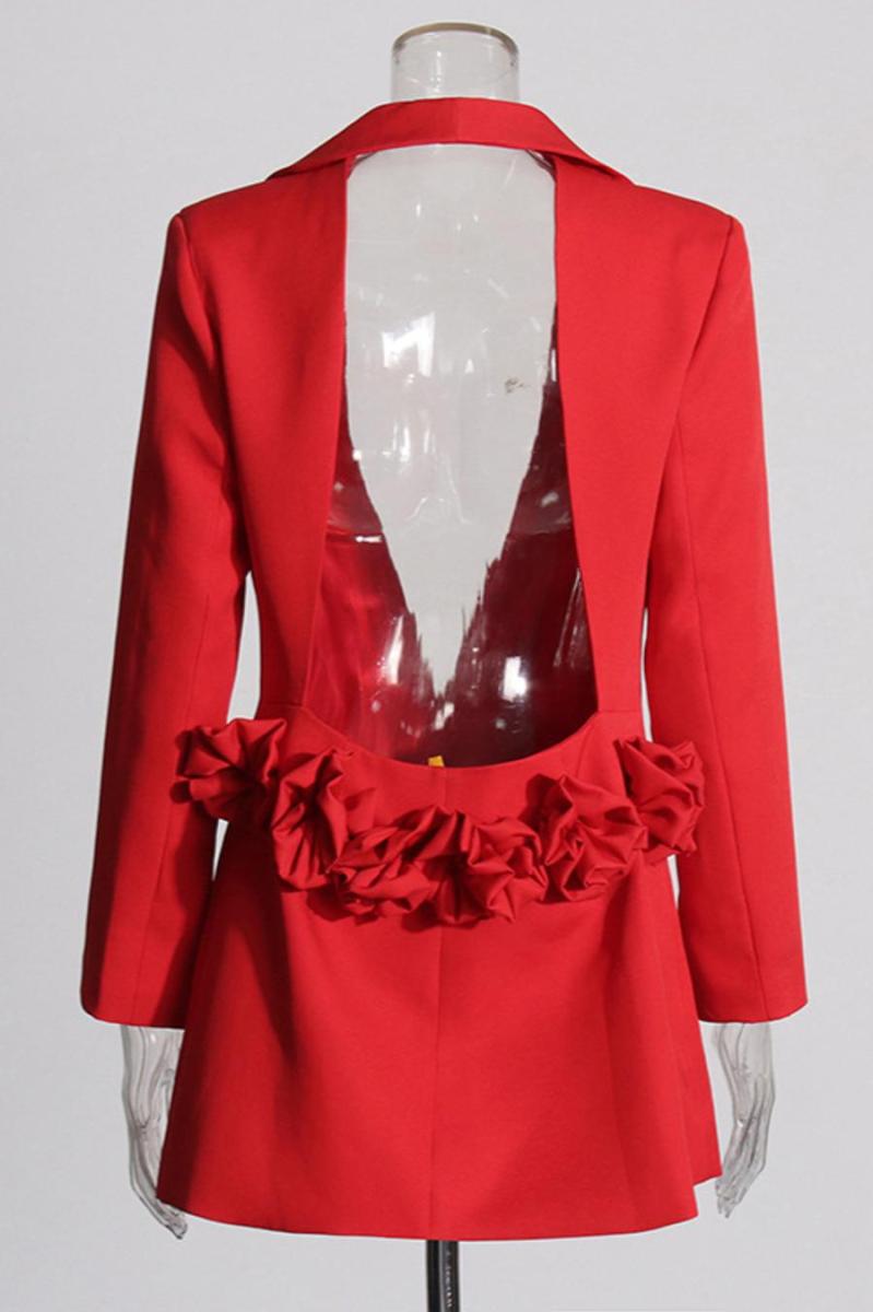 Riel rose blazer dress