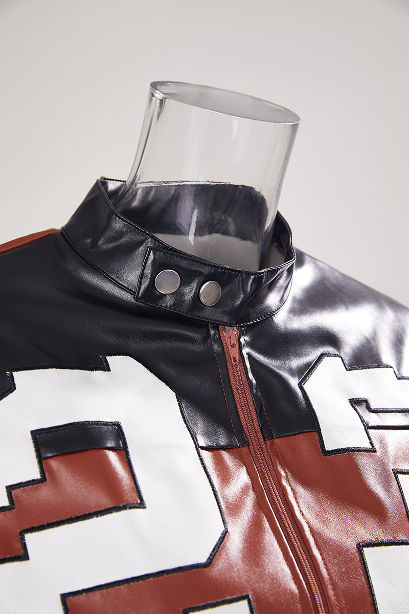 Lina cropped leather jacket