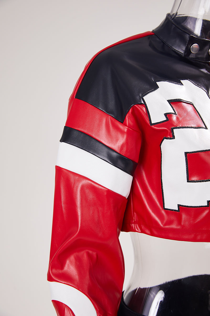 Lina cropped leather jacket