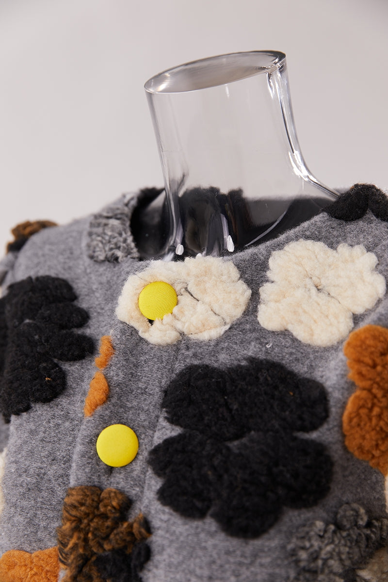 Daisy flower cardigan